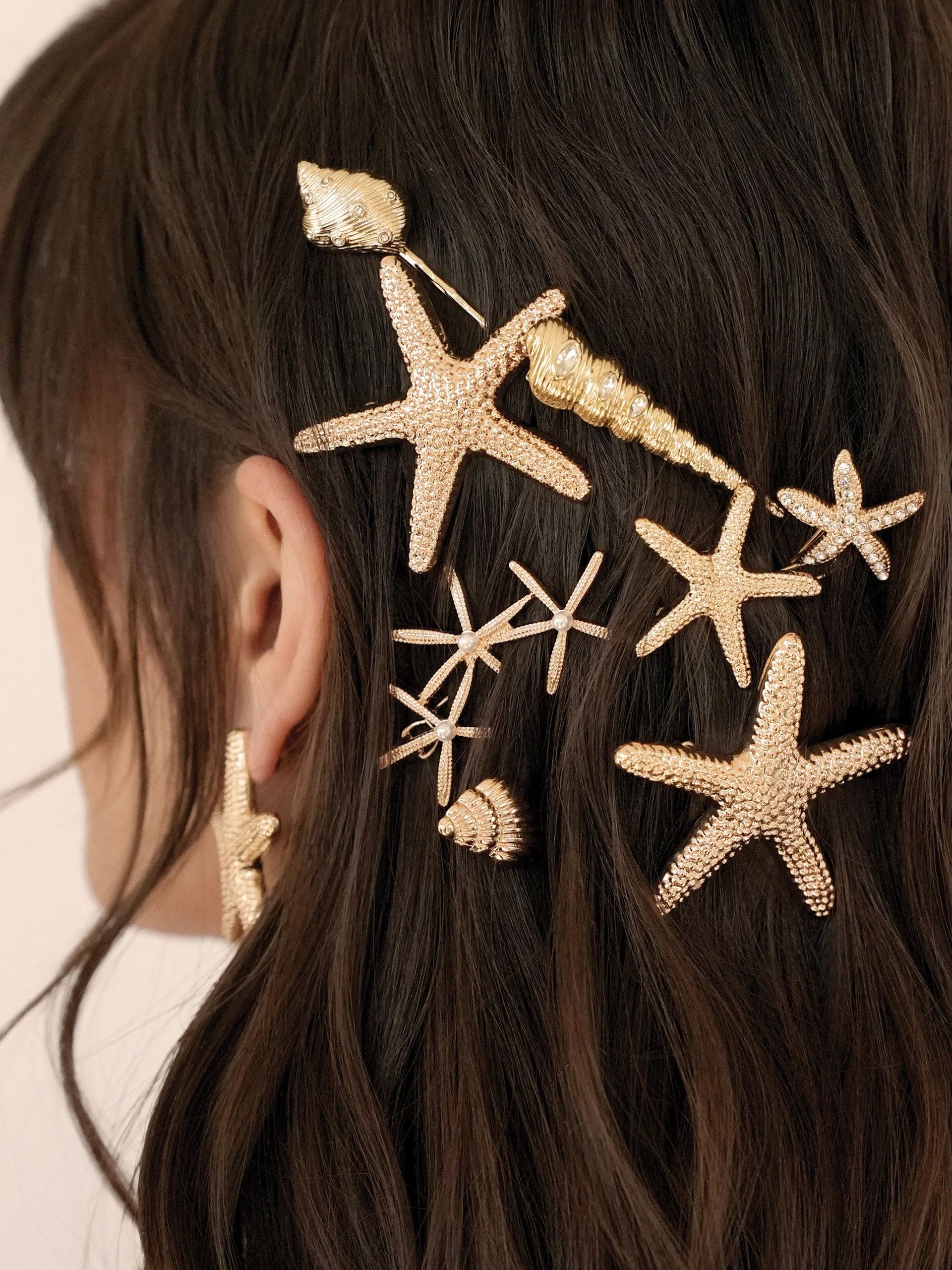 Capri Shell Barrette Set - Image 8