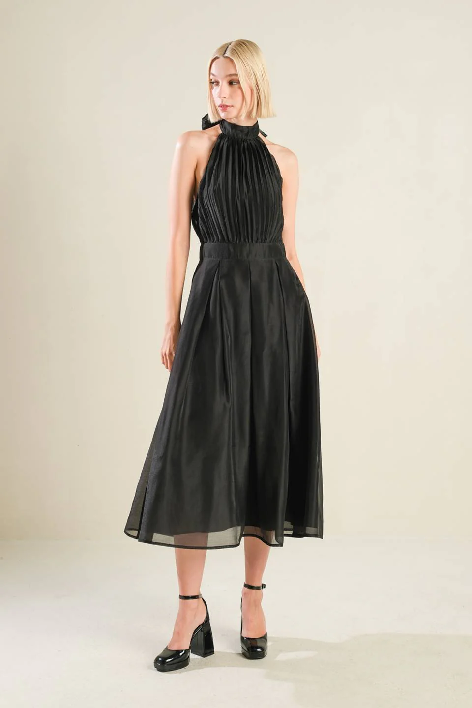 INVITATION TO LOVE WOVEN MIDI DRESS - Image 3