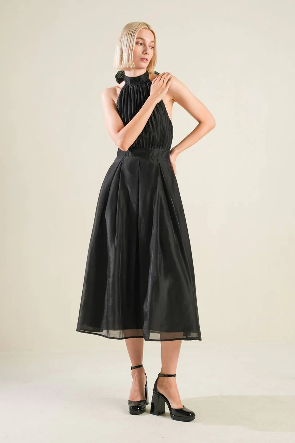 INVITATION TO LOVE WOVEN MIDI DRESS - Image 5
