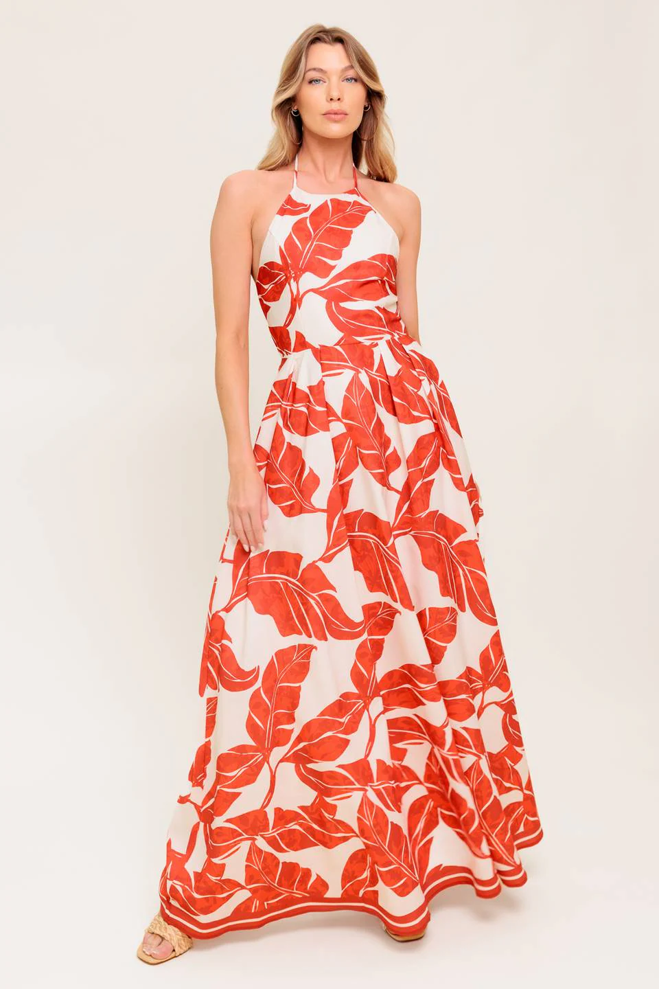 MARLEY MAXI DRESS - TROPICAL HALTER MAXI - Image 4