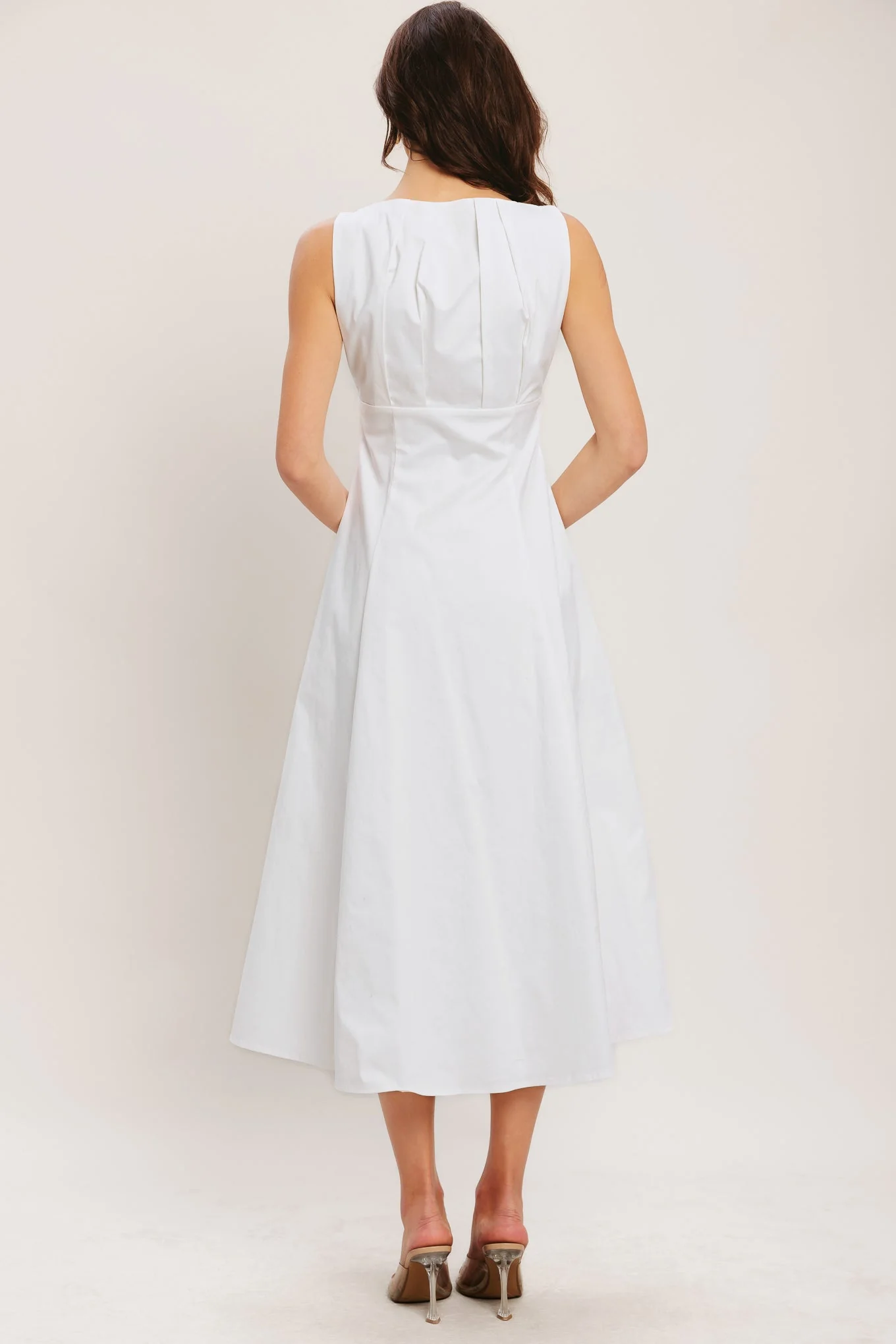 SEASIDE BRUNCH WHITE MIDI DRESS - FINAL SALE - Image 3